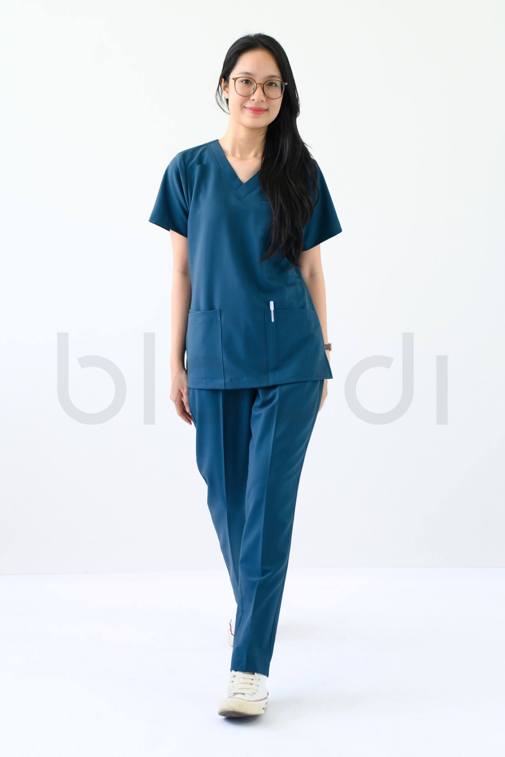 Plus Scrubs Nữ Dark Caribbean