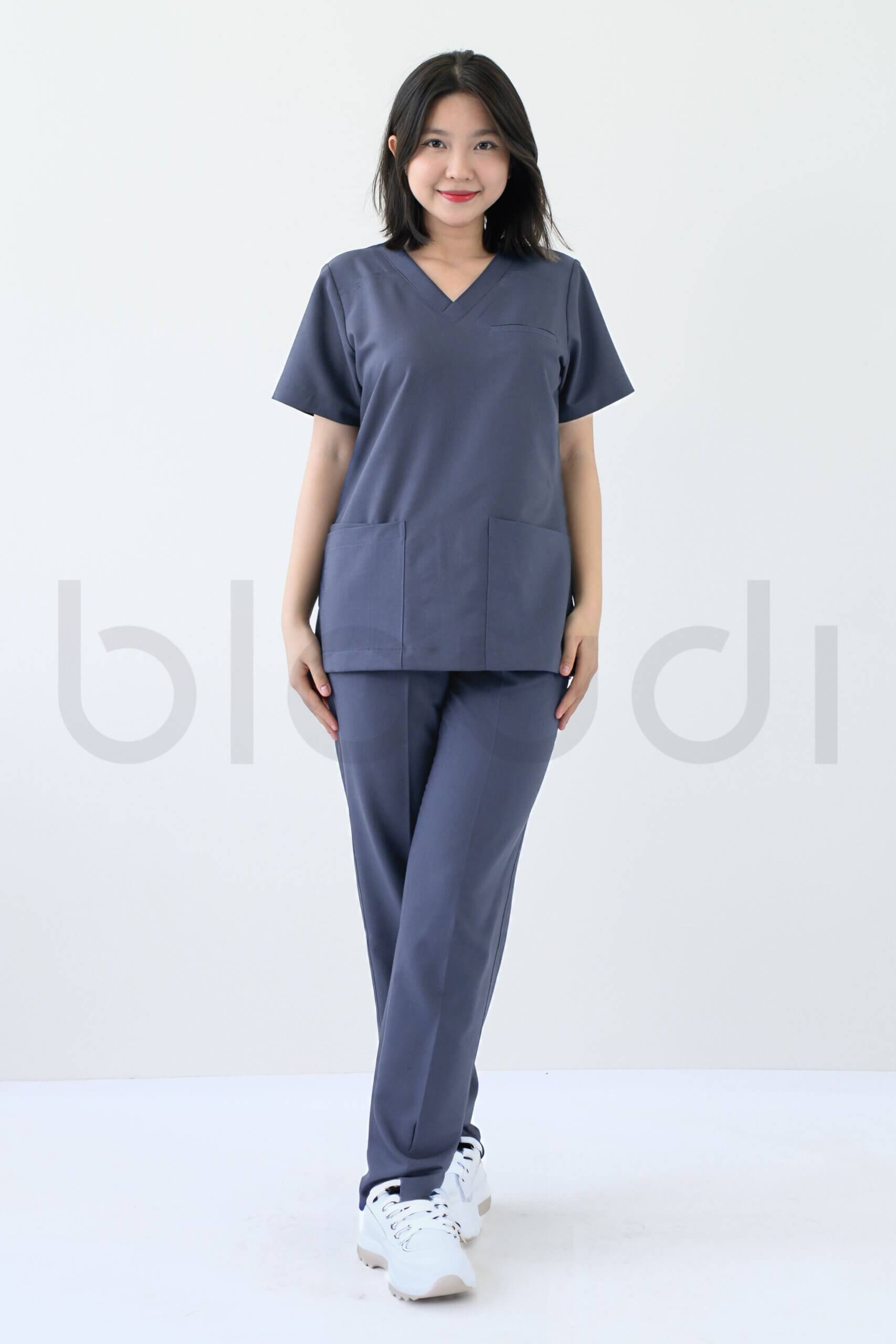 Plus Scrubs Nữ Gray